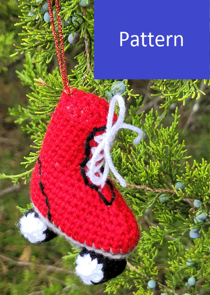 Roller Skate Ornament Crochet Pattern