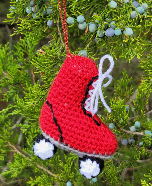 Roller Skate Ornament Crochet Pattern