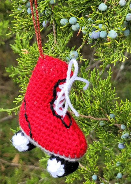 Roller Skate Ornament Crochet Pattern