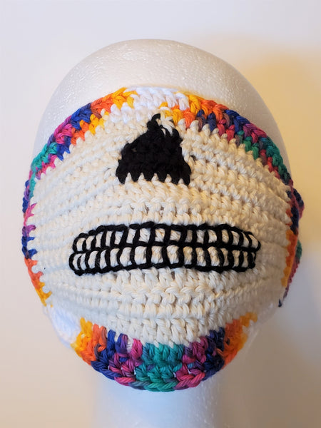 Sugar Skull Crochet Patterns Ebook - Ladies' and Girls' Ponchos, Kitchen Towel, Purses, Bowling Bag, Jewelry, Face Mask