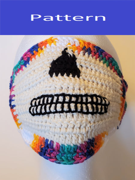 Sugar Skull Face Mask Crochet Pattern