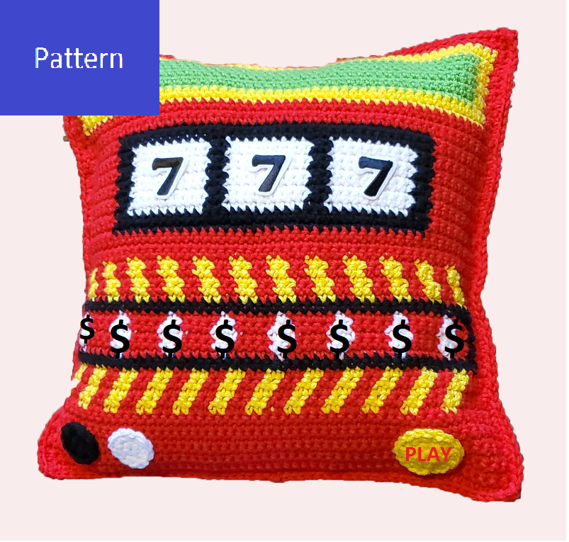 Slot Machine Pillow Crochet Pattern – My Fingers Fly