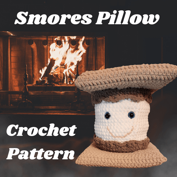 Smores Pillow Crochet Pattern - My Fingers Fly