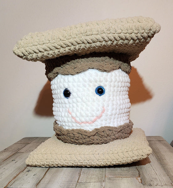 Smores Pillow Crochet Pattern - My Fingers Fly