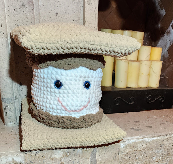 Smores Pillow Crochet Pattern - My Fingers Fly
