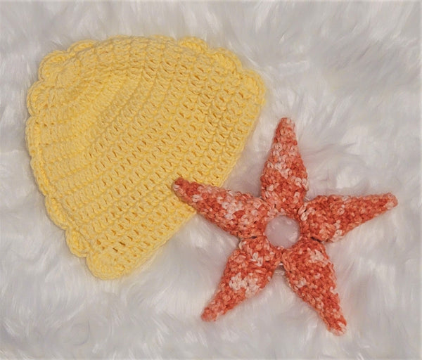 Starfish Baby Rattle Crochet Pattern