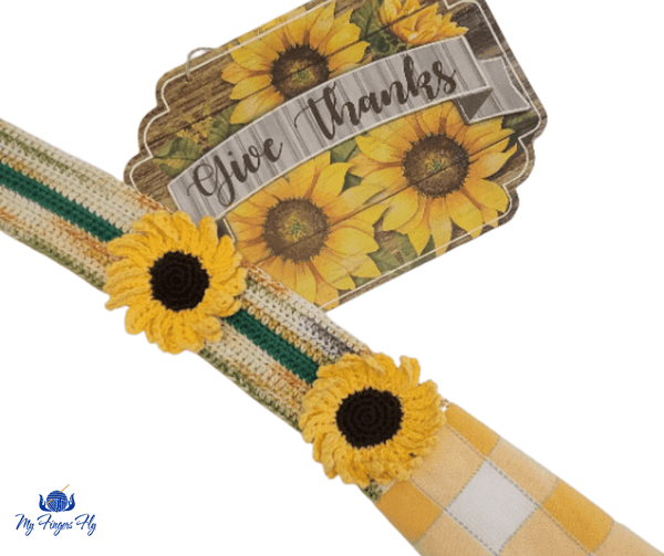 Sunflower Kitchen Boa Crochet Pattern - My Fingers Fly