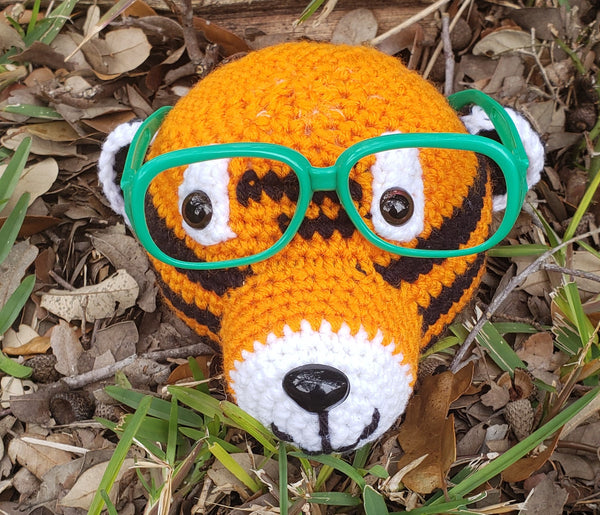 Tiger Eyeglass Holder Crochet Pattern