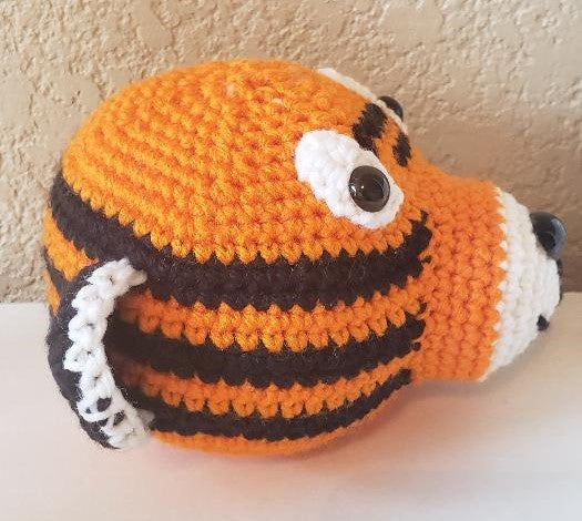 Tiger Eyeglass Holder Crochet Pattern