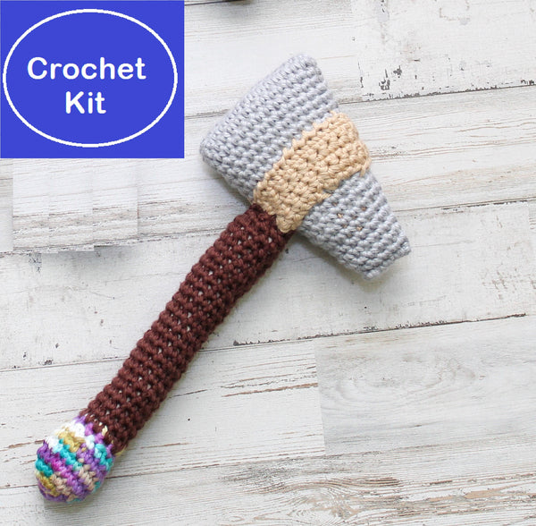 Crochet Kit for Tomahawk Baby Rattle