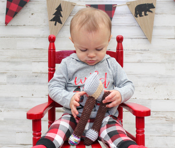 Tomahawk Baby Rattle Crochet Pattern