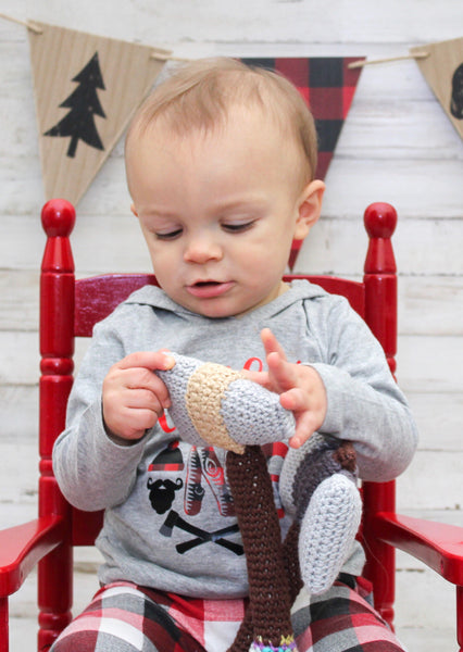 Tomahawk Baby Rattle Crochet Pattern