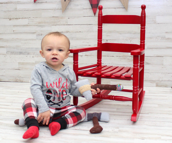 Crochet Kit for Tomahawk Baby Rattle