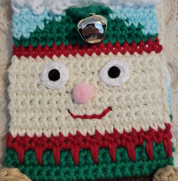 Christmas Totem Pole Kitchen Boa Crochet Pattern - Reindeer, Elf, and Santa Claus