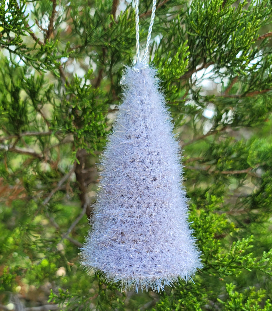 Crochet Pattern Pastel Christmas Tree Ornament, Eyelash Yarn Christmas – My  Fingers Fly