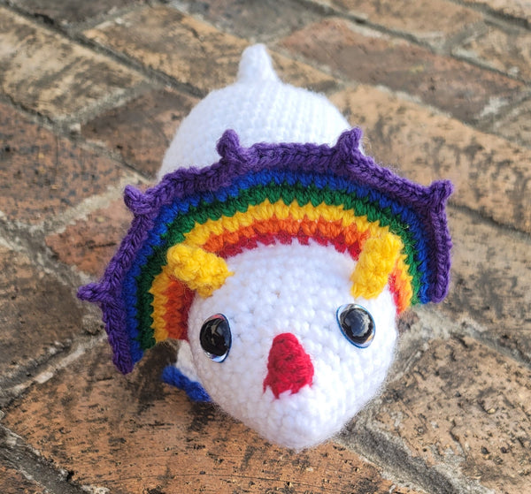 Triceratops Baby Amigurumi Crochet Pattern - Rainbow Crochet