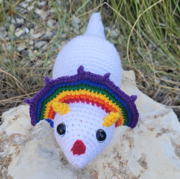 Triceratops Baby Amigurumi Crochet Pattern - Rainbow Crochet