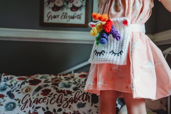 Unicorn Waist Bag (Fanny Pack) Crochet Pattern