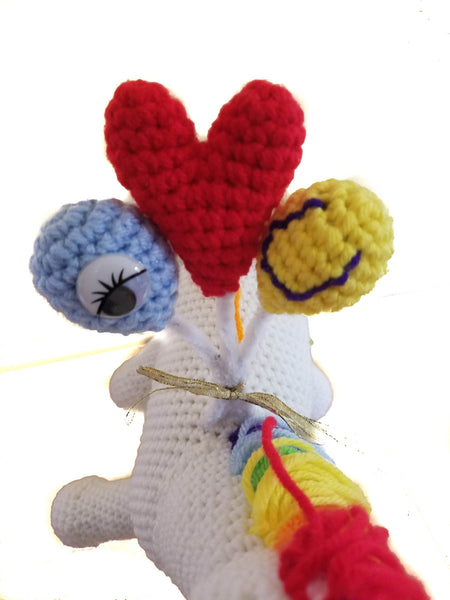 I Love You Unicorn Stuffed Animal Crochet Pattern