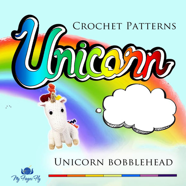 Unicorn Bobblehead Crochet Pattern