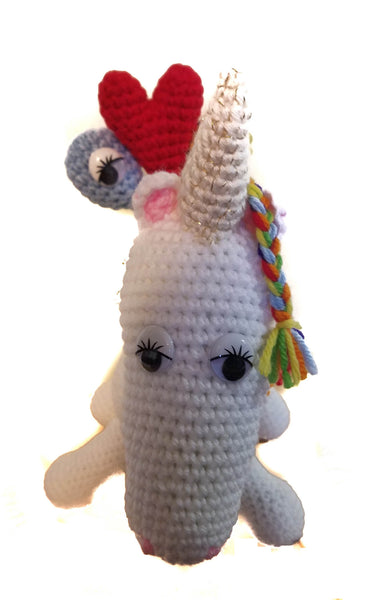 I Love You Unicorn Stuffed Animal Crochet Pattern