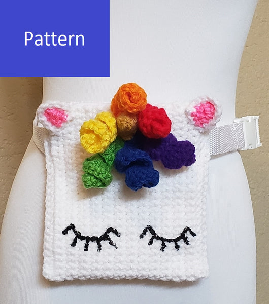 Unicorn Waist Bag (Fanny Pack) Crochet Pattern