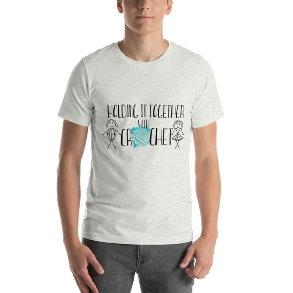 Holding it Together with Crochet Short-Sleeve Unisex T-Shirt