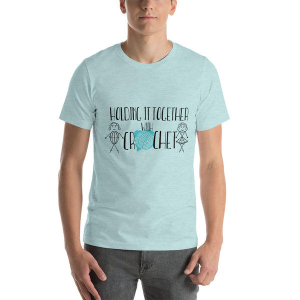 Holding it Together with Crochet Short-Sleeve Unisex T-Shirt