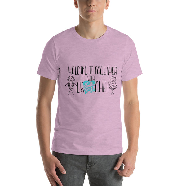 Holding it Together with Crochet Short-Sleeve Unisex T-Shirt