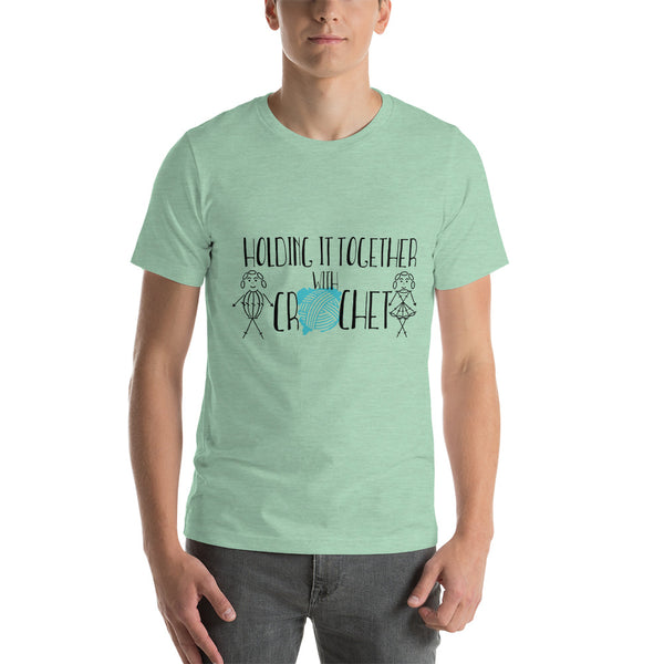 Holding it Together with Crochet Short-Sleeve Unisex T-Shirt