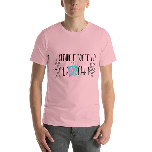 Holding it Together with Crochet Short-Sleeve Unisex T-Shirt