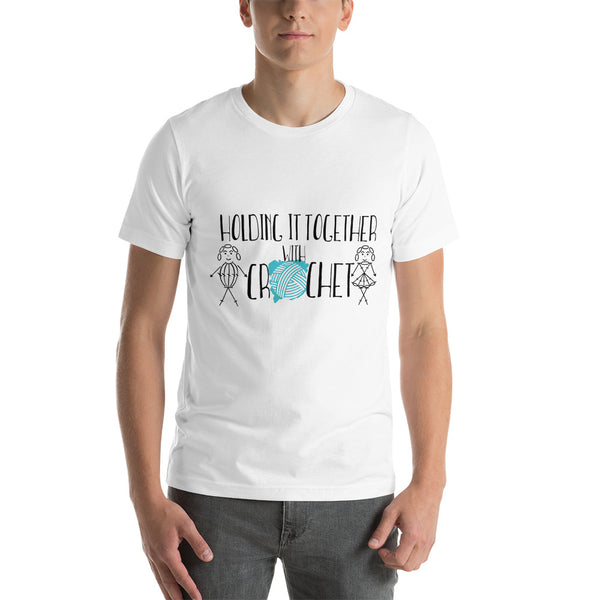 Holding it Together with Crochet Short-Sleeve Unisex T-Shirt