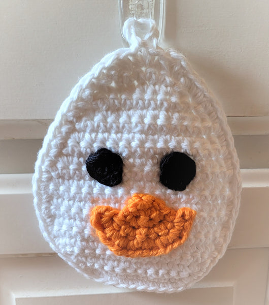 Smiling Duck Potholder Crochet Pattern