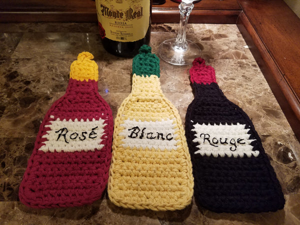 Wine Bottle Potholder Crochet Pattern