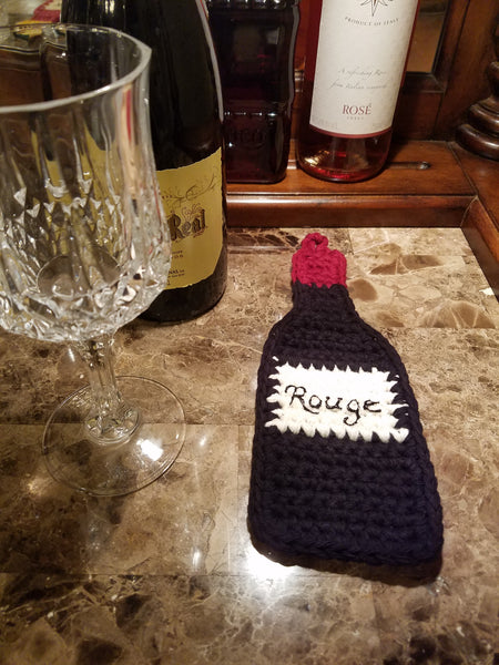 Wine Bottle Potholder Crochet Pattern