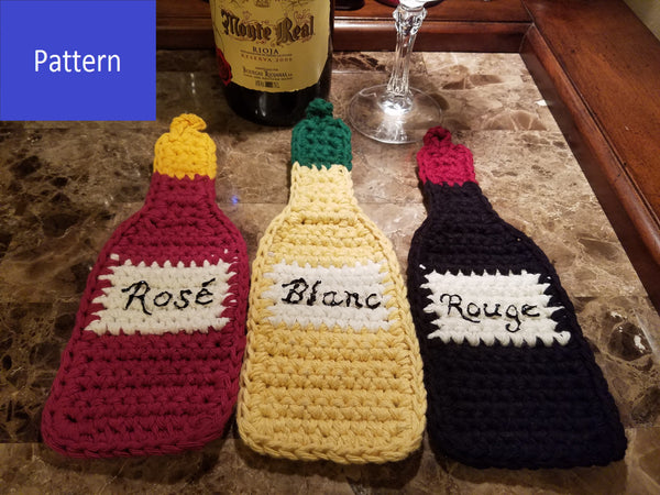 Wine Bottle Potholder Crochet Pattern