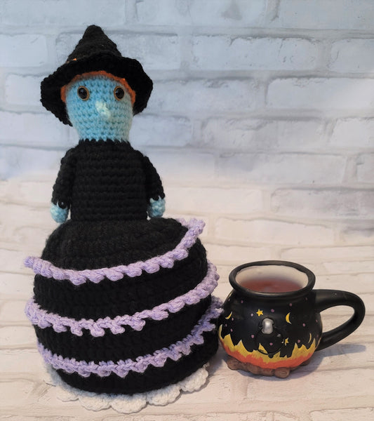 Crochet Pattern Good Witch Bad Witch Topsy-Turvy Doll, Halloween Crochet