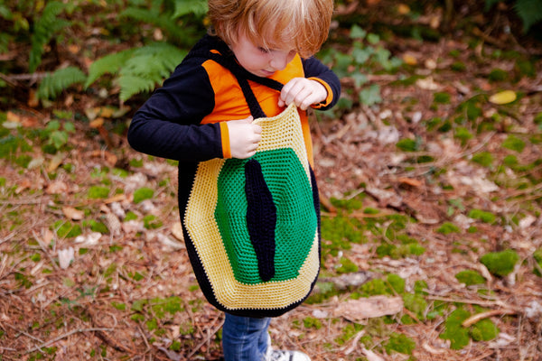 Wolf Eye Trick or Treat Bag Crochet Pattern