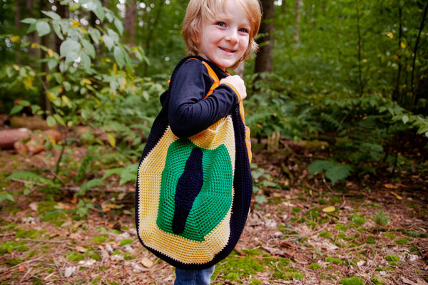 Wolf Eye Trick or Treat Bag Crochet Pattern