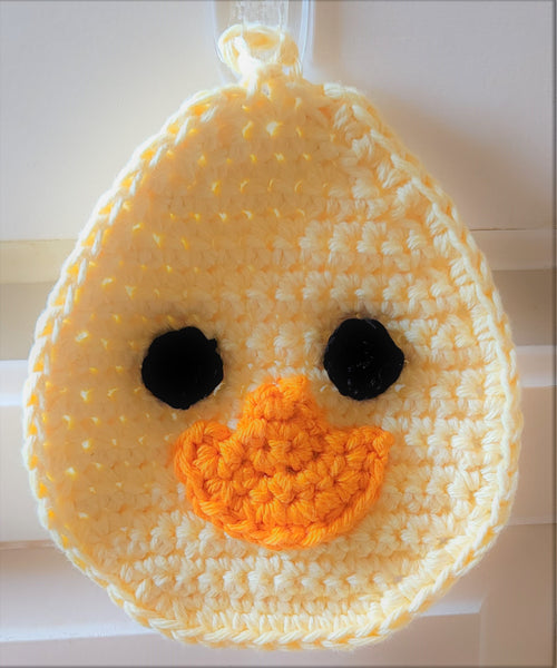 Smiling Duck Potholder Crochet Pattern