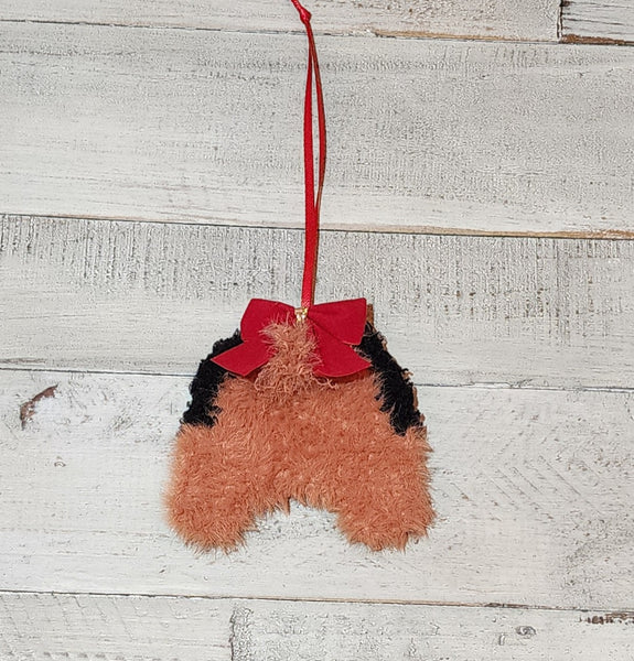 Yorkie Butt Ornament Crochet Pattern