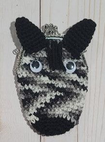 Zebra Coin Purse Crochet Pattern
